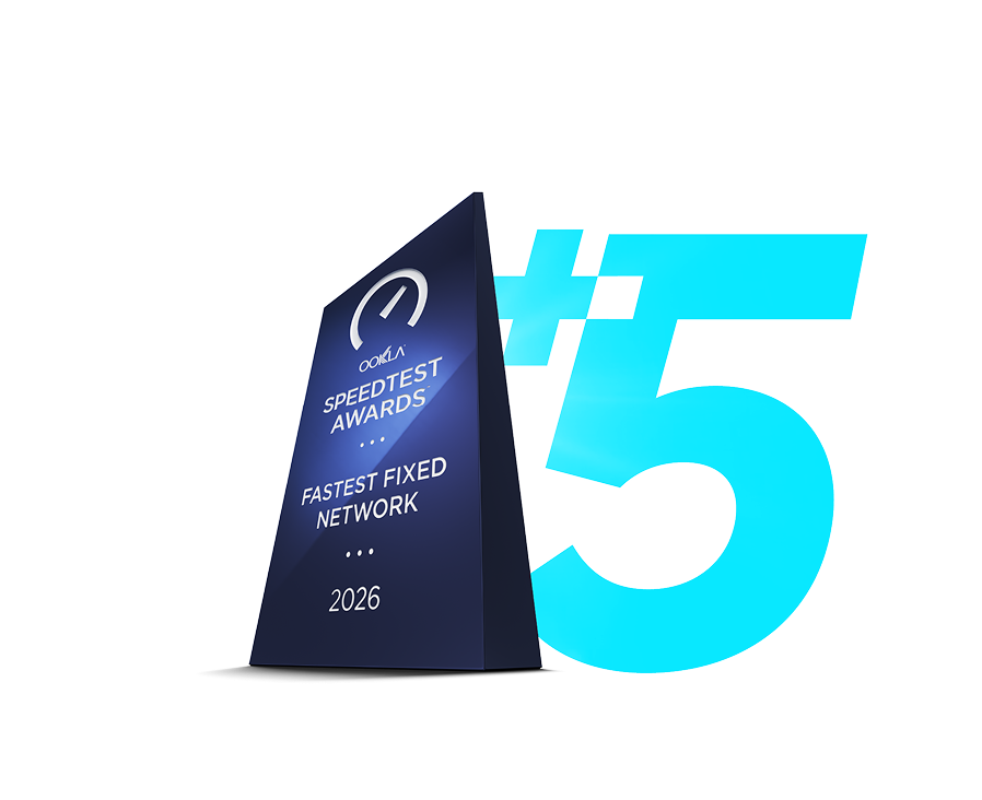 Premio Ookla SPEED TEST AWARDS