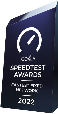 Premio Ookla SPEED TEST AWARDS