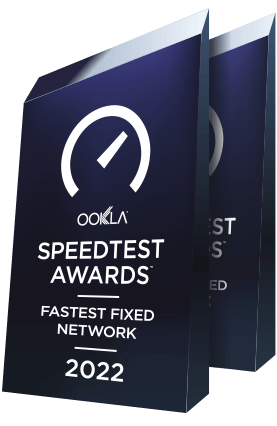 Premio Ookla SPEED TEST AWARDS
