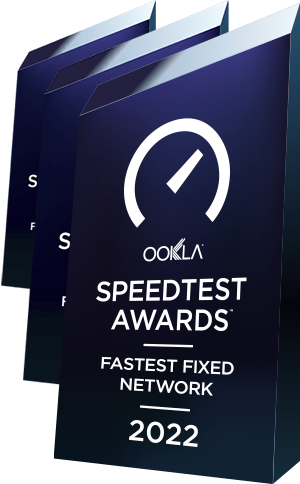 Premio Ookla SPEED TEST AWARDS