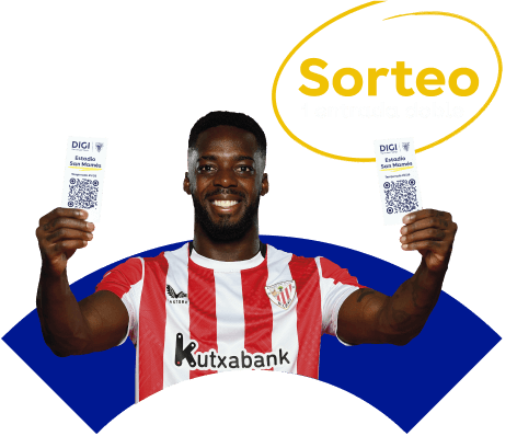 Contrata DIGI TV y participa en el sorteo de una entrada doble para los partidos de todas las competiciones que el Athletic Club juegue en San Mamés. Para participar en el sorteo, es necesario contratar DIGI TV en cualquiera de sus modalidades y rellenar el formulario