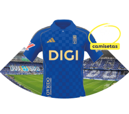Contrata DIGI TV y participa en el sorteo de 150 camisetas oficiales del Real Oviedo. Para participar en el sorteo de la camiseta oficial de la primera equipación del Real Oviedo, es necesario contratar DIGI TV y rellenar el formulario.