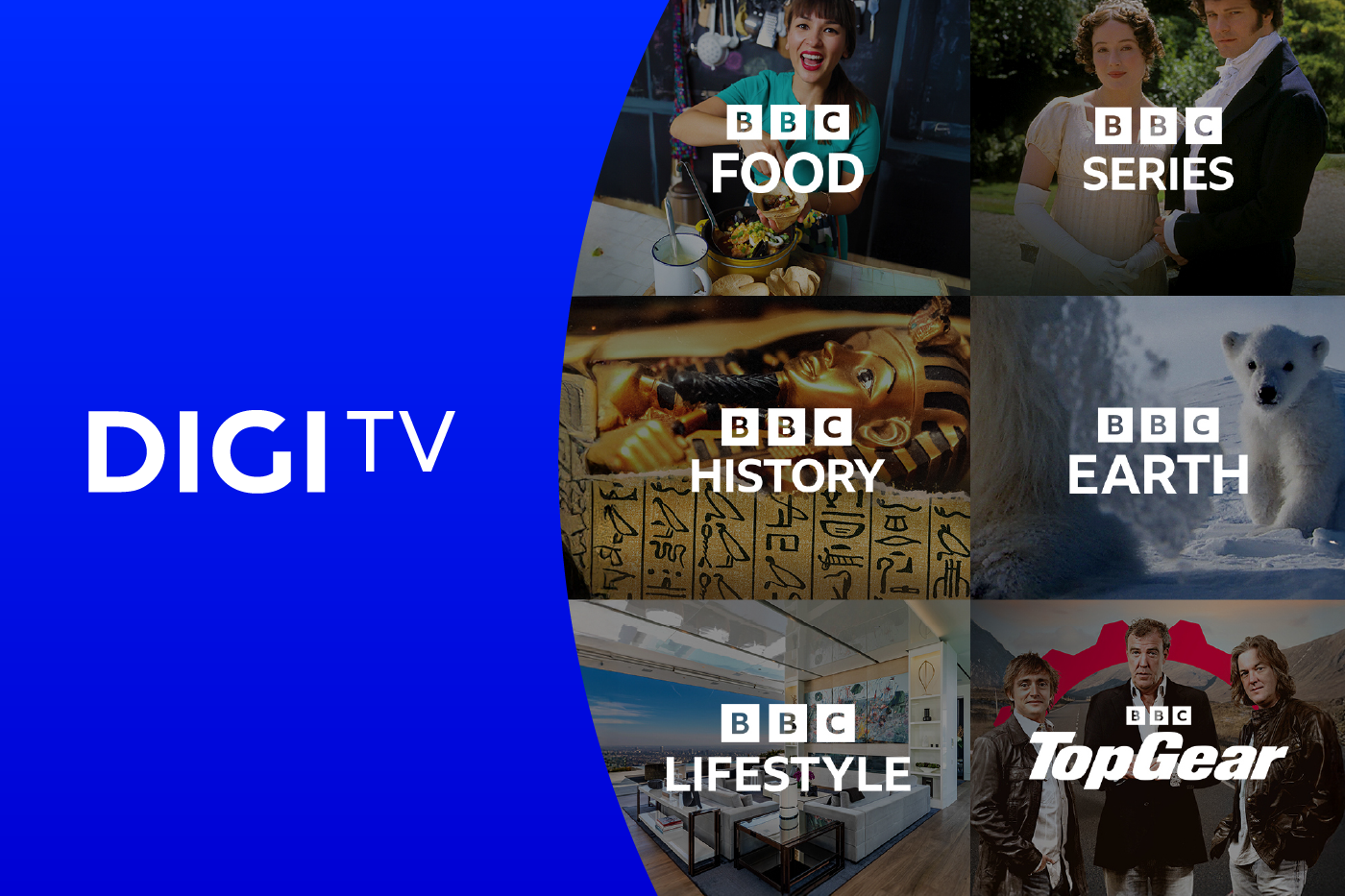 DIGI TV incorpora a su catálogo seis canales de la BBC, sin coste adicional